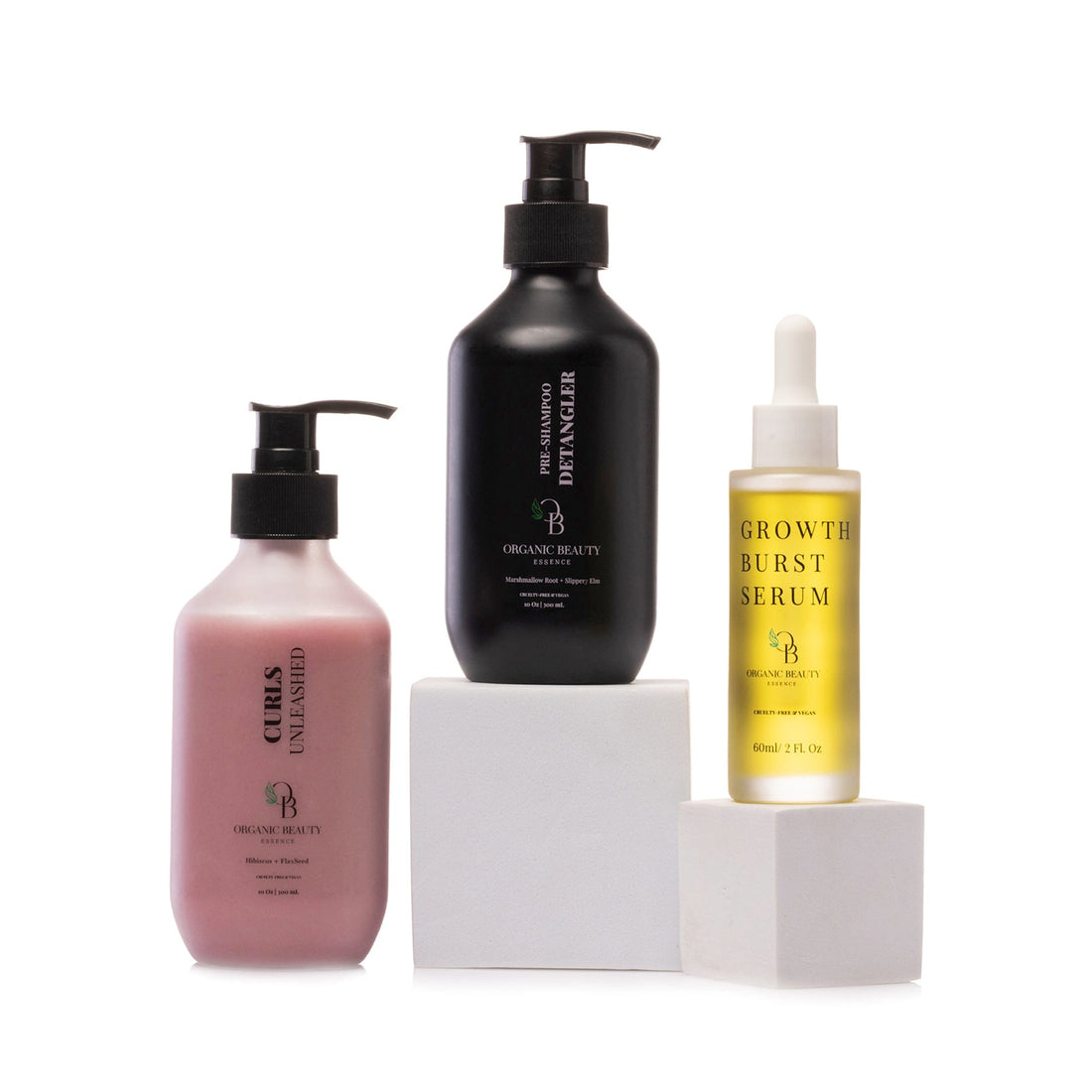 The Ultimate Styling Combo - Pre-Shampoo Detangler, Curls Unleashed &amp; Growth Burst Serum