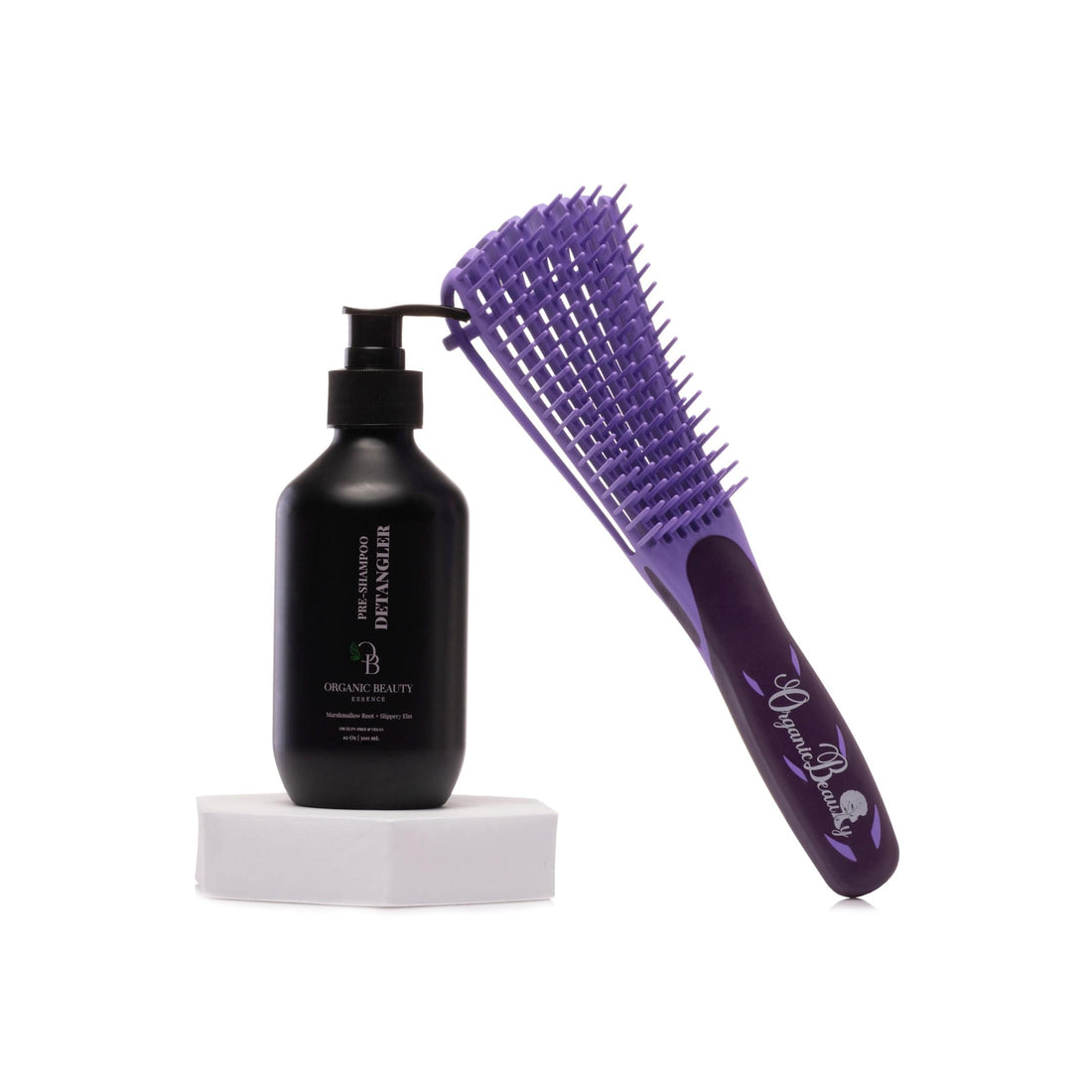 Pre-Shampoo Detangling Lotion &amp; Detangling Brush Bundle